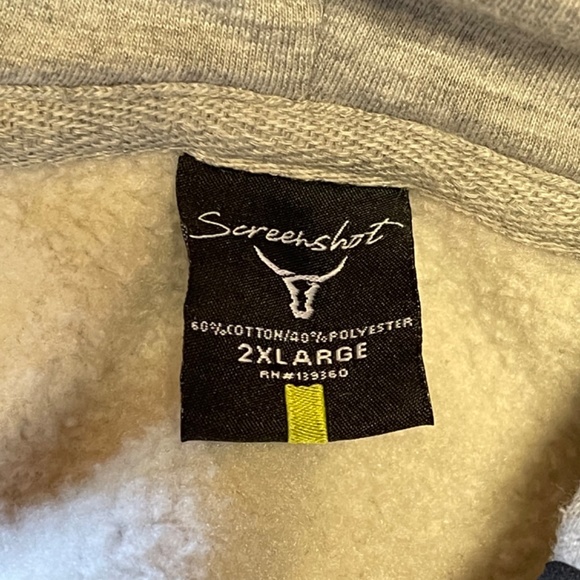 Screenshot Brand Men’s Extra Bear Camo Accent Grey Pullover Hoodie Size XXL - Picture 11 of 12